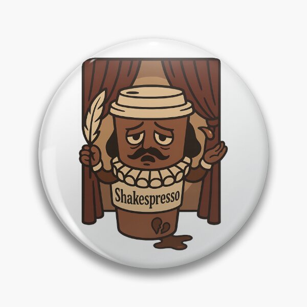 Item preview, Shakespresso – Funny Shakespeare Coffee Pun T-Shirt Design designed and sold by TeeTimeTreasure.