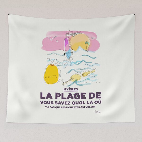 Item preview, Hyères Beach, traffic jam in the sky designed and sold by petiteToulon.