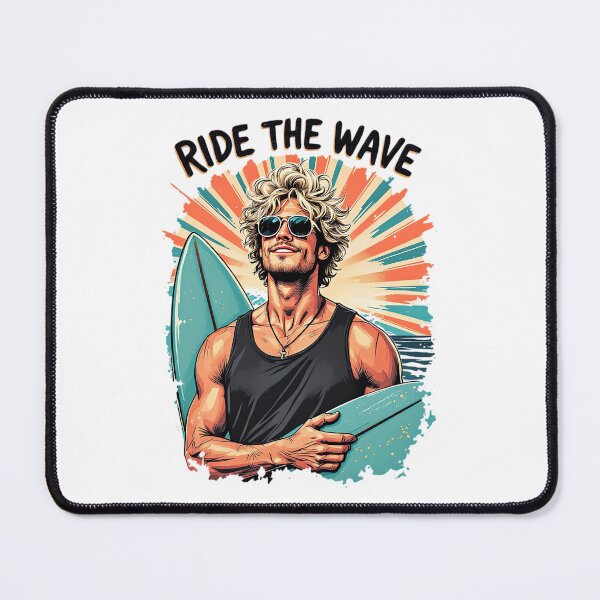Item preview, Ride the Wave T-Shirt | Retro Surfing Vintage Sunset Tee | Beach Summer Vibes Shirt designed and sold by Tmino-design.
