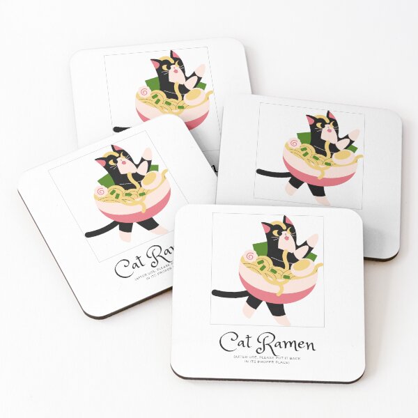 Item preview, Cat and her Ramen Bowl designed and sold by GaterStitch.