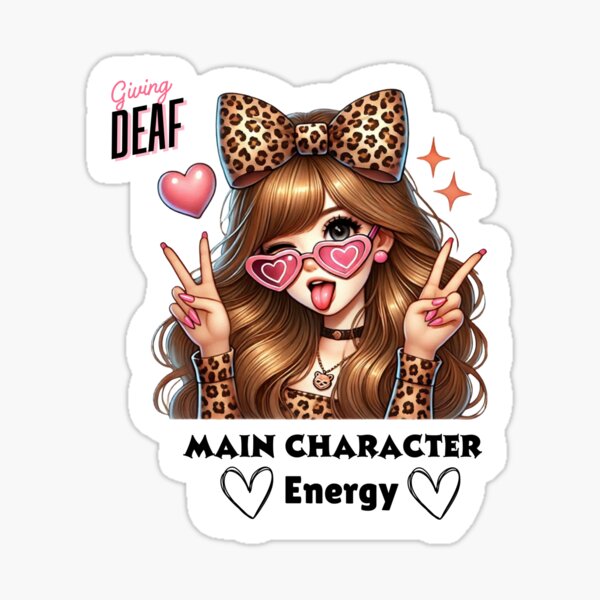Item preview, Giving Deaf, Main Character Energyhirt – Sassy Teen Design designed and sold by Dance Vibes: Blingit Studios.