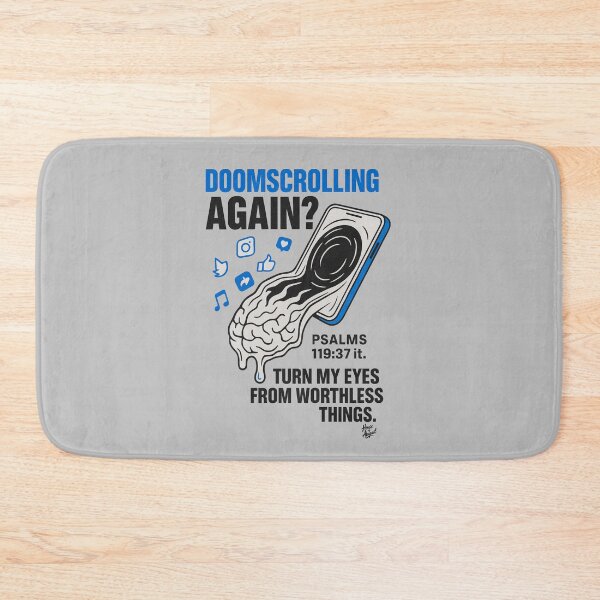 Item preview, Doomscrolling Again? – Psalm 119:37 Tech Warning Tee designed and sold by HouseofAbigail.