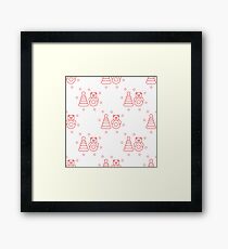 Seamless pattern with children's toys. Framed Print