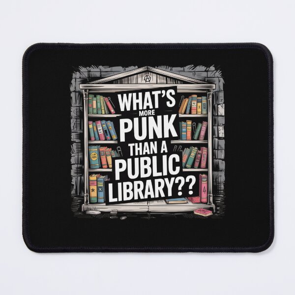 Item preview, what's more punk than a public library??? designed and sold by Mateusz Majcherek.