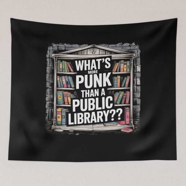 Item preview, what's more punk than a public library??? designed and sold by Mateusz Majcherek.