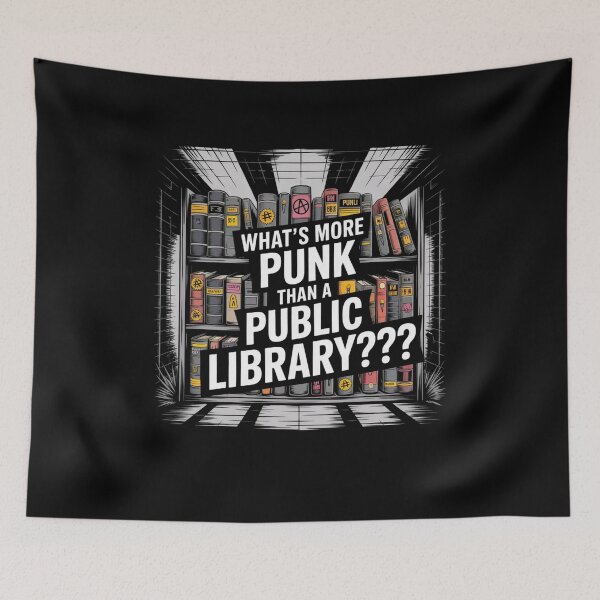 Item preview, what's more punk than a public library??? designed and sold by Mateusz Majcherek.
