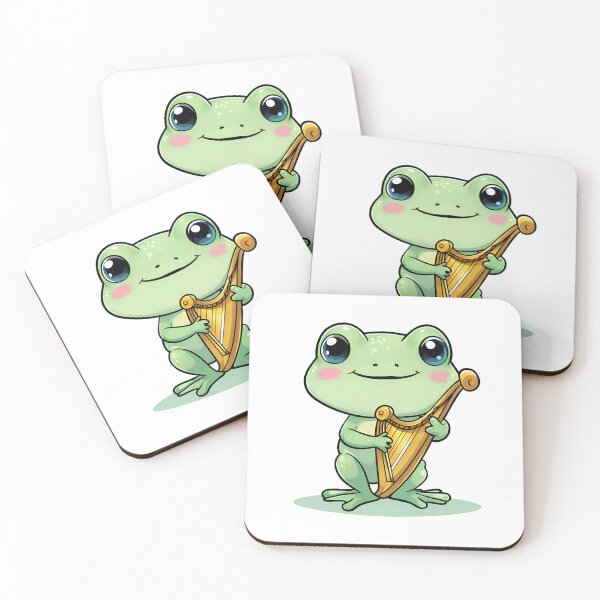 Item preview, A Cute Harpist Frog designed and sold by DWorriBHappi.