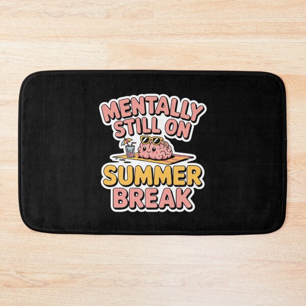 Item preview, Mentally Still on Summer Break – Kawaii Lazy Brain designed and sold by MagicWander.