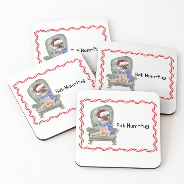 Item preview, Bah Hum-Pug -Christmas pug lover gift for yourself or another dog lover designed and sold by Katy Meg.