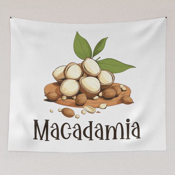 Item preview, Hand Drawn Illustration of Macadamia  designed and sold by Sketch-Shack.