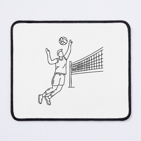Item preview, A volleyball player powerfully smashes the ball over the net designed and sold by rasagamastore.