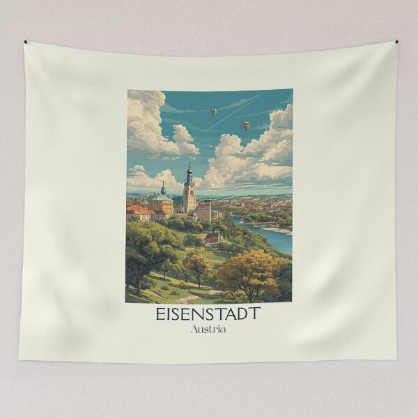 Item preview, Eisenstadt Austria Vintage Travel Poster - Burgenland Baroque Capital designed and sold by TuncGK.