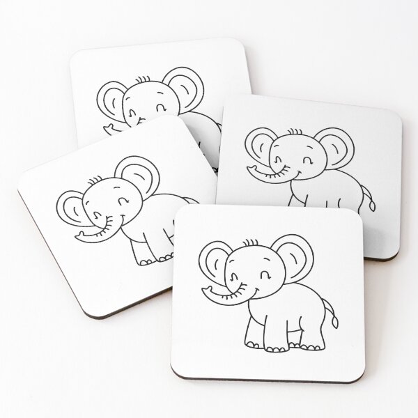 Item preview, A newborn elephant calf playfully flapping its tiny ears designed and sold by rasagamastore.