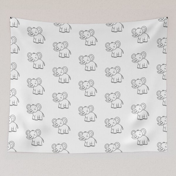 Item preview, A newborn elephant calf playfully flapping its tiny ears designed and sold by rasagamastore.