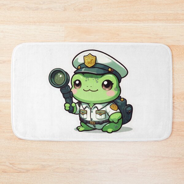 Item preview, A Cute Highway Patrol Officer Frog designed and sold by DWorriBHappi.