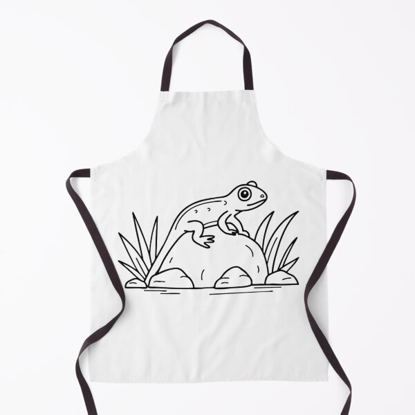 Item preview, A small newt crawling on a mossy rock designed and sold by rasagamastore.