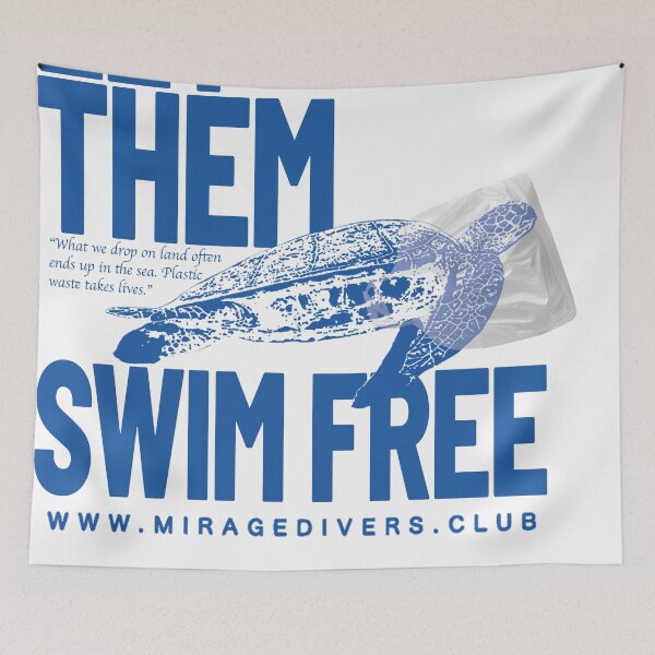 Item preview, LET THEM SWIM FREE - Ocean Protection designed and sold by mltalizee.