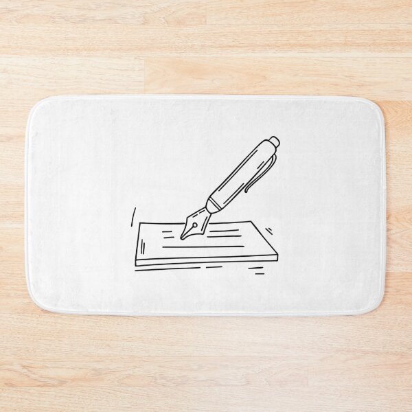 Item preview, A fountain pen nib gliding smoothly over paper designed and sold by rasagamastore.
