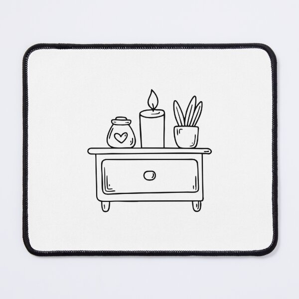 Item preview, A nightstand with a candle and essential oils for relaxation designed and sold by rasagamastore.