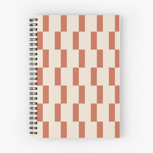 Item preview, Modern Geometric Tile Pattern – Clean Lines & Contemporary Style - Red Clay & Warm White designed and sold by Millefolia Design .