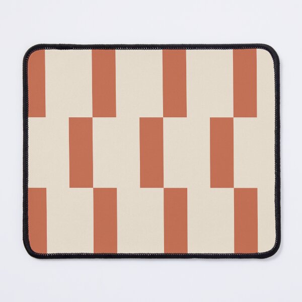 Item preview, Modern Geometric Tile Pattern – Clean Lines & Contemporary Style - Red Clay & Warm White designed and sold by Millefolia Design .