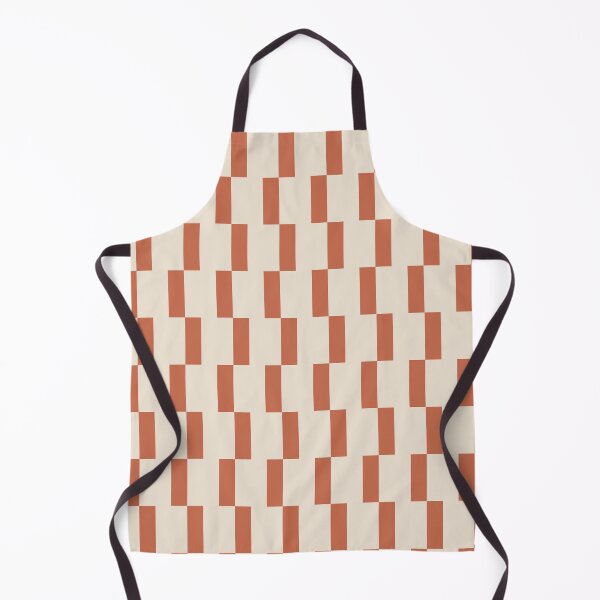 Item preview, Modern Geometric Tile Pattern – Clean Lines & Contemporary Style - Red Clay & Warm White designed and sold by Millefolia Design .