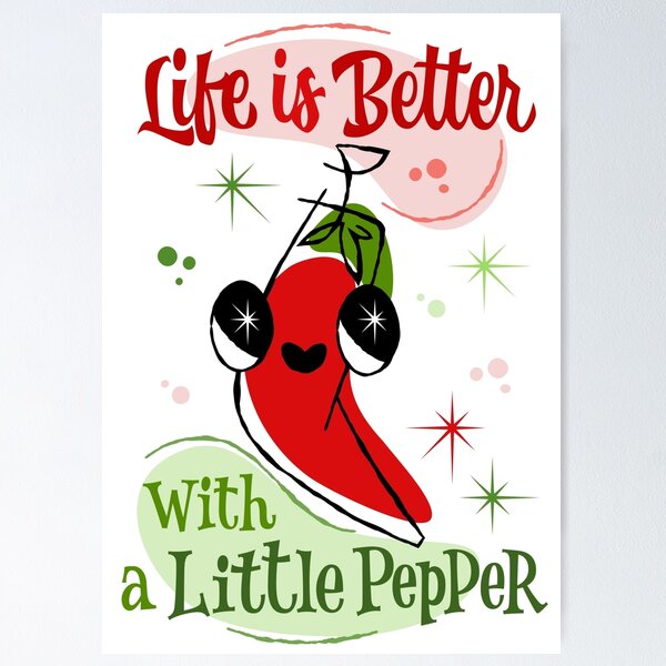 Item preview, La vida es mejor con un poco de pimienta designed and sold by LettersCraft.