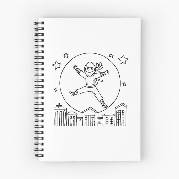 Item preview, A stealthy ninja leaping between rooftops under the moonlight designed and sold by rasagamastore.