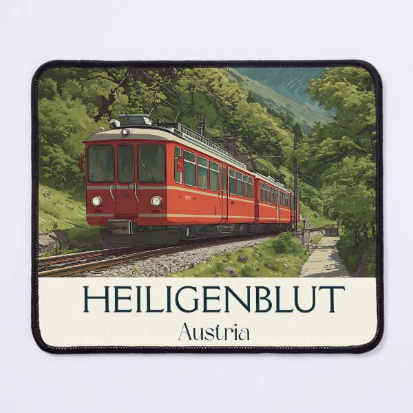 Item preview, Heiligenblut Austria Vintage Travel Poster - Alpine Glacier View designed and sold by TuncGK.