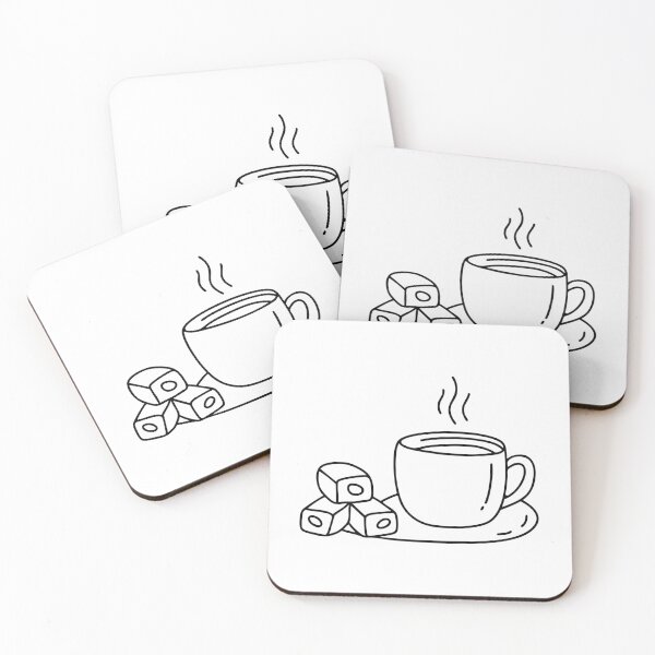 Item preview, A cup of coffee beside Nougat bars stacked neatly designed and sold by rasagamastore.