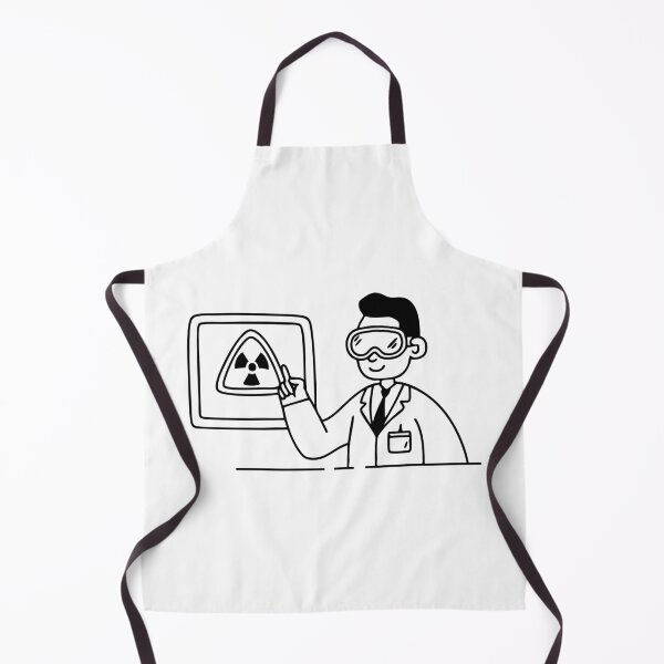 Item preview, A researcher studying a nuclear hazard sign on a digital screen designed and sold by rasagamastore.