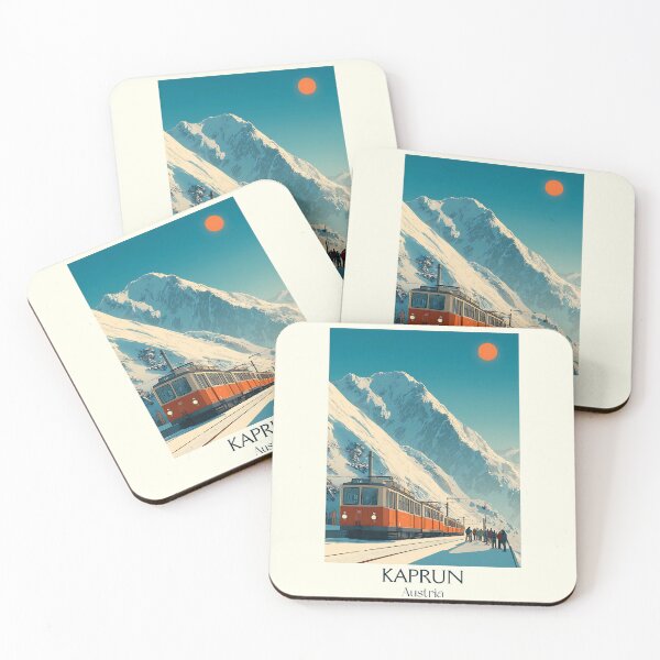 Item preview, Kaprun Austria Vintage Travel Poster - Kitzsteinhorn Cable Car designed and sold by TuncGK.