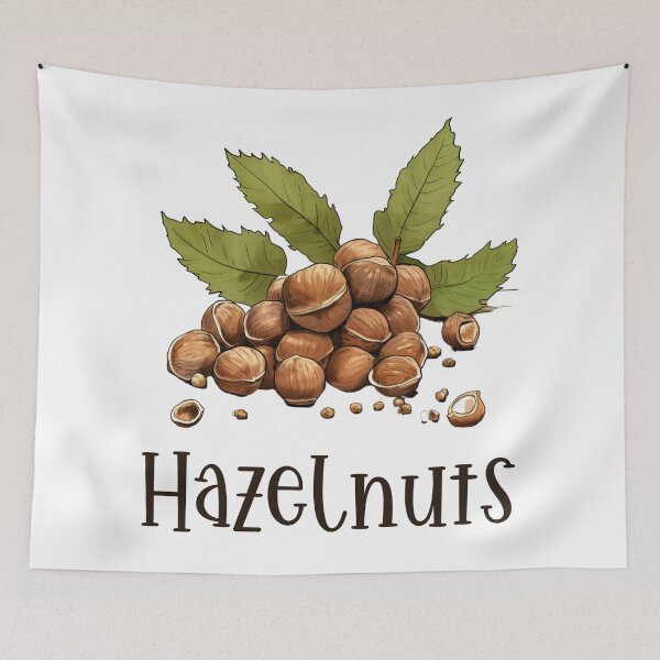 Item preview, Hand Drawn Illustration of Hazelnuts  designed and sold by Sketch-Shack.