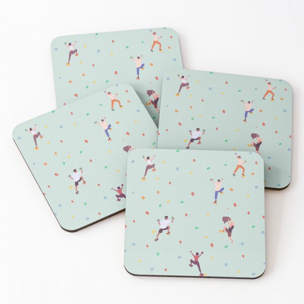Item preview, Miniature bouldering people | climbing to the top designed and sold by marni graphics.