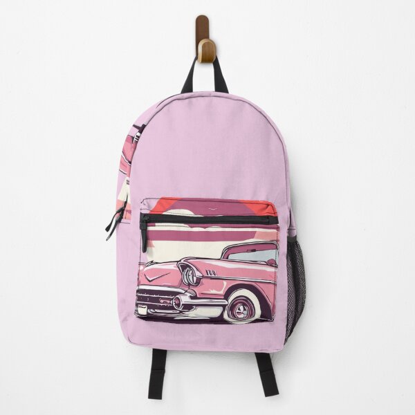 Item preview, Vintage Classic Car Cadillac Pink 1959 designed and sold by PrintCarClub.