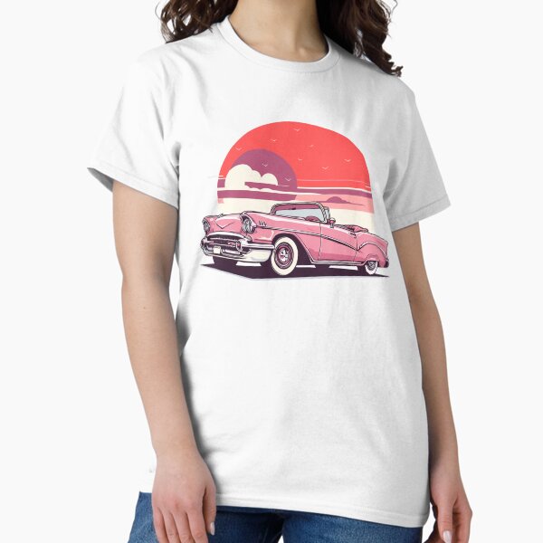 Item preview, Vintage Classic Car Cadillac Pink 1959 designed and sold by PrintCarClub.