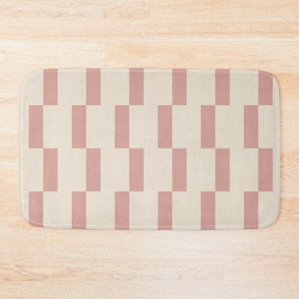Item preview, Modern Geometric Tile Pattern – Clean Lines & Contemporary Style - Dusty Rose & Warm White designed and sold by Millefolia Design .