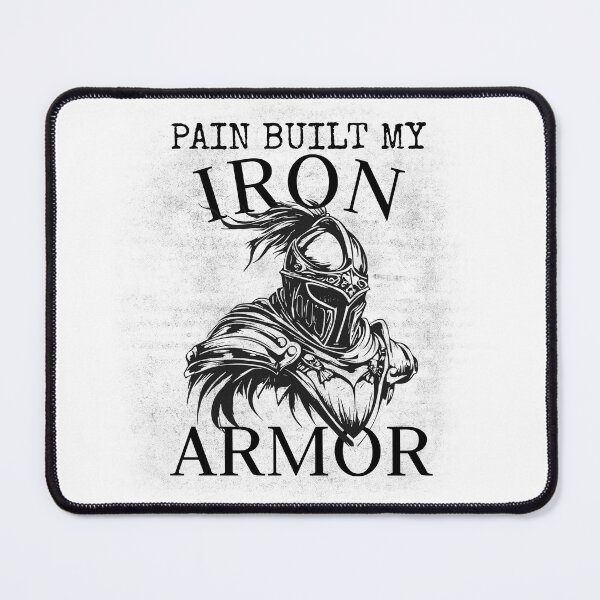 Item preview, Pain Built my Iron Armor – Warrior Iron Mindset Gym designed and sold by Superiors-s.