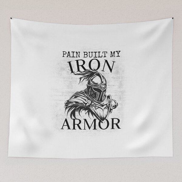 Item preview, Pain Built my Iron Armor – Warrior Iron Mindset Gym designed and sold by Superiors-s.