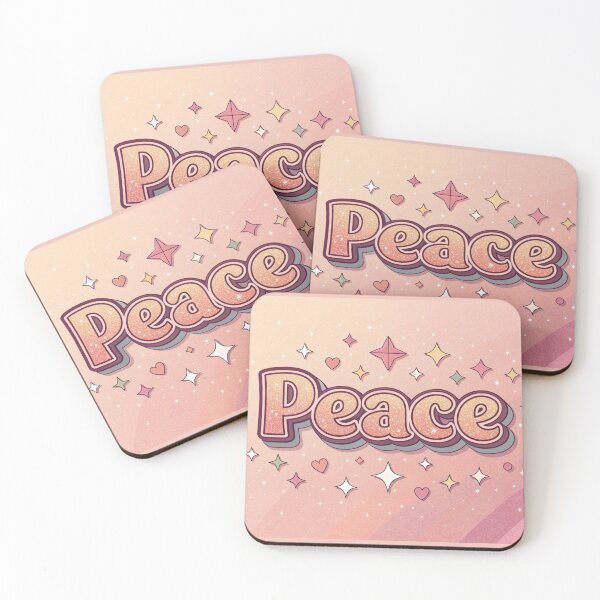 Item preview, Peace in Girly 90s sticker Text Effect designed and sold by elkuni.