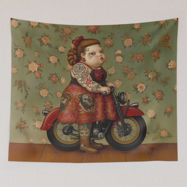 Item preview, Motorcycle mamma in Velvet Revolt designed and sold by FemmeRebellion.