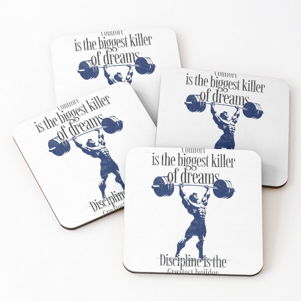 Item preview, Comfort Kills Dreams – Discipline Gym Motivation designed and sold by Superiors-s.