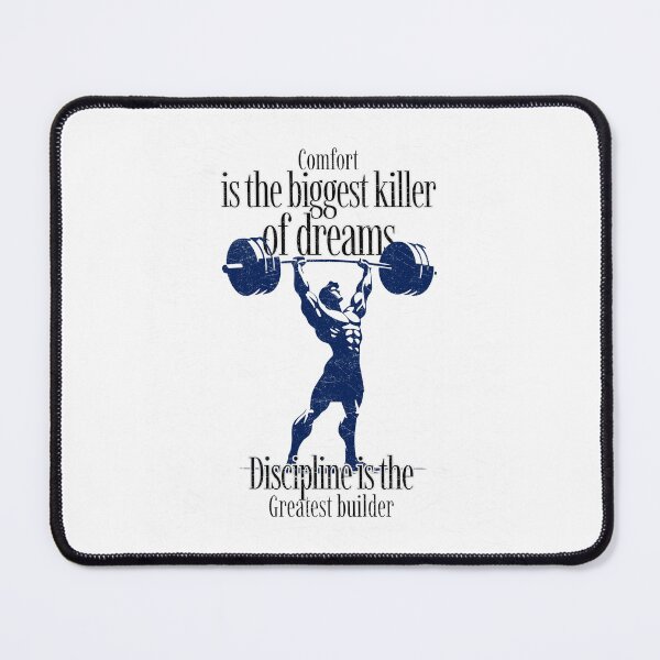 Item preview, Comfort Kills Dreams – Discipline Gym Motivation designed and sold by Superiors-s.