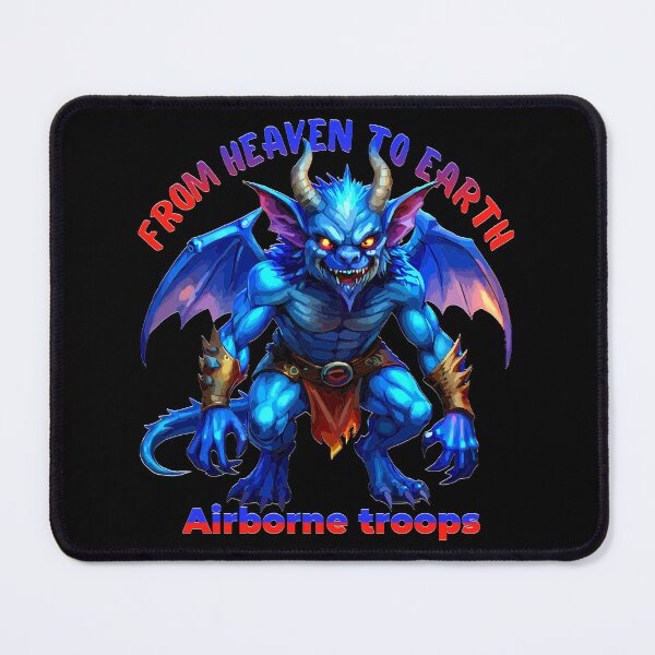 Item preview, Flying Demon Mascot – Airborne Troops Funny Monster designed and sold by VikArtStudio.