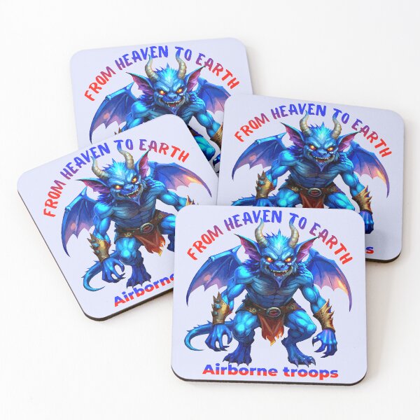 Item preview, Flying Demon Mascot – Airborne Troops Funny Monster designed and sold by VikArtStudio.