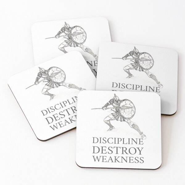 Item preview, Discipline Destroys Weakness - Warrior Mindset Gym designed and sold by Superiors-s.