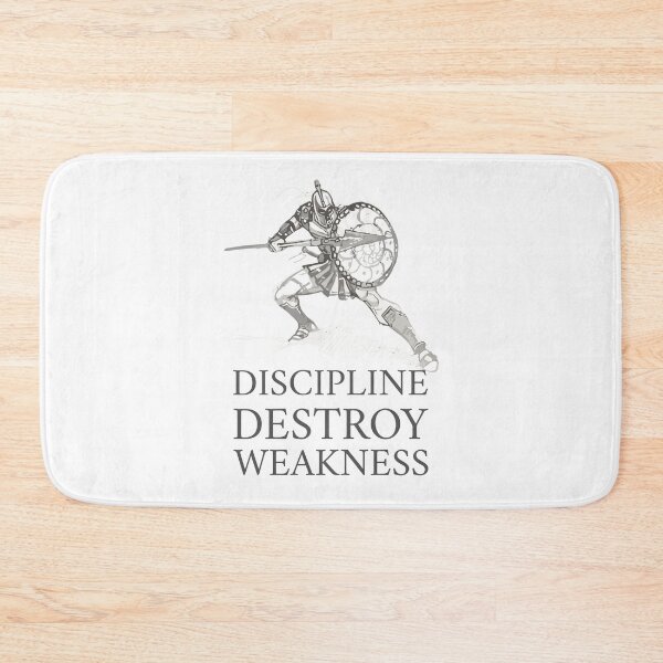 Item preview, Discipline Destroys Weakness - Warrior Mindset Gym designed and sold by Superiors-s.