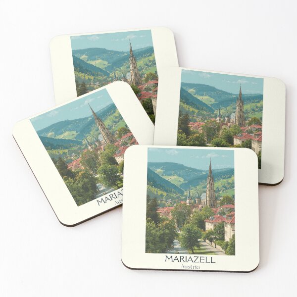 Item preview, Mariazell Austria Vintage Travel Poster - Styrian Pilgrimage Site designed and sold by TuncGK.