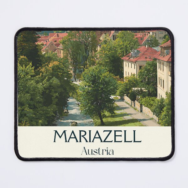 Item preview, Mariazell Austria Vintage Travel Poster - Styrian Pilgrimage Site designed and sold by TuncGK.