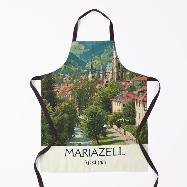 Item preview, Mariazell Austria Vintage Travel Poster - Styrian Pilgrimage Site designed and sold by TuncGK.